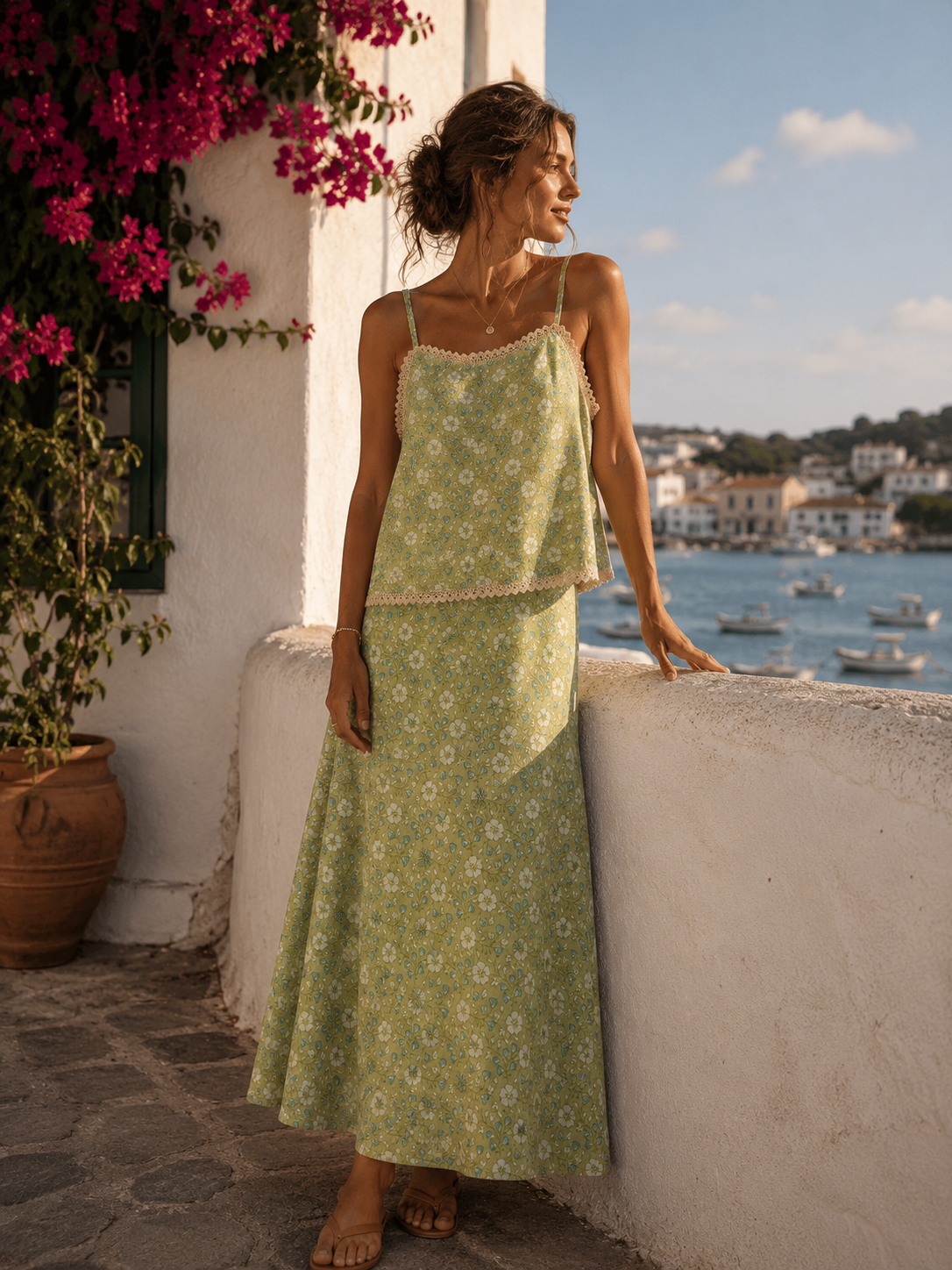 Verde Meadow -Aline Skirt
