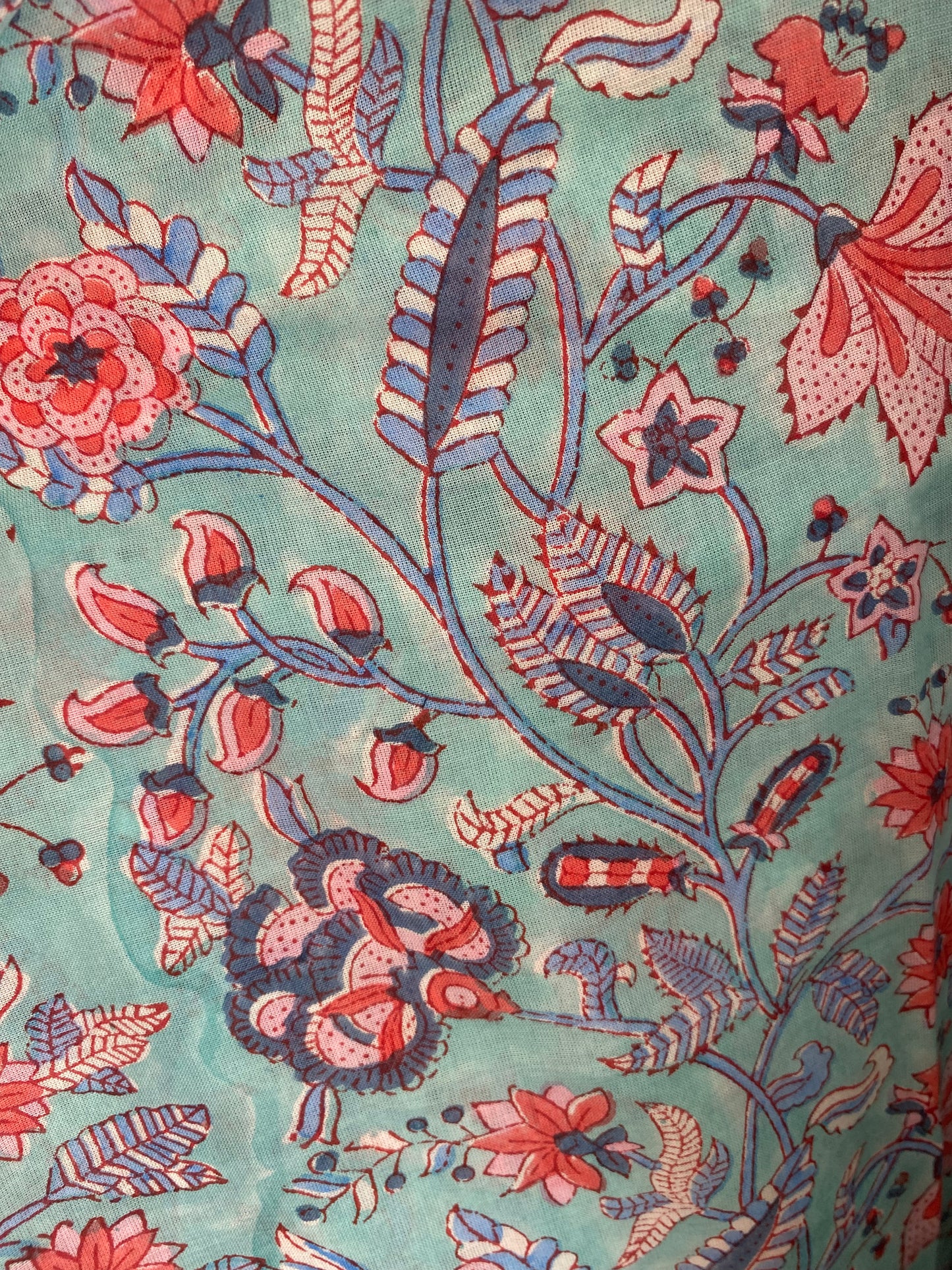 Kaftan - Azul & Coral