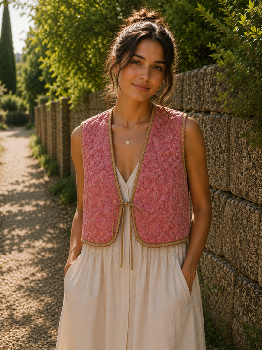 Melissa Silk Reversible Waistcoat M- 060