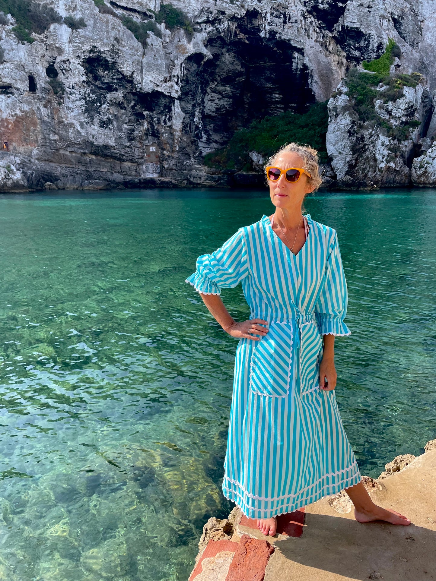 Audrey Maxi  Dress - Turquoise