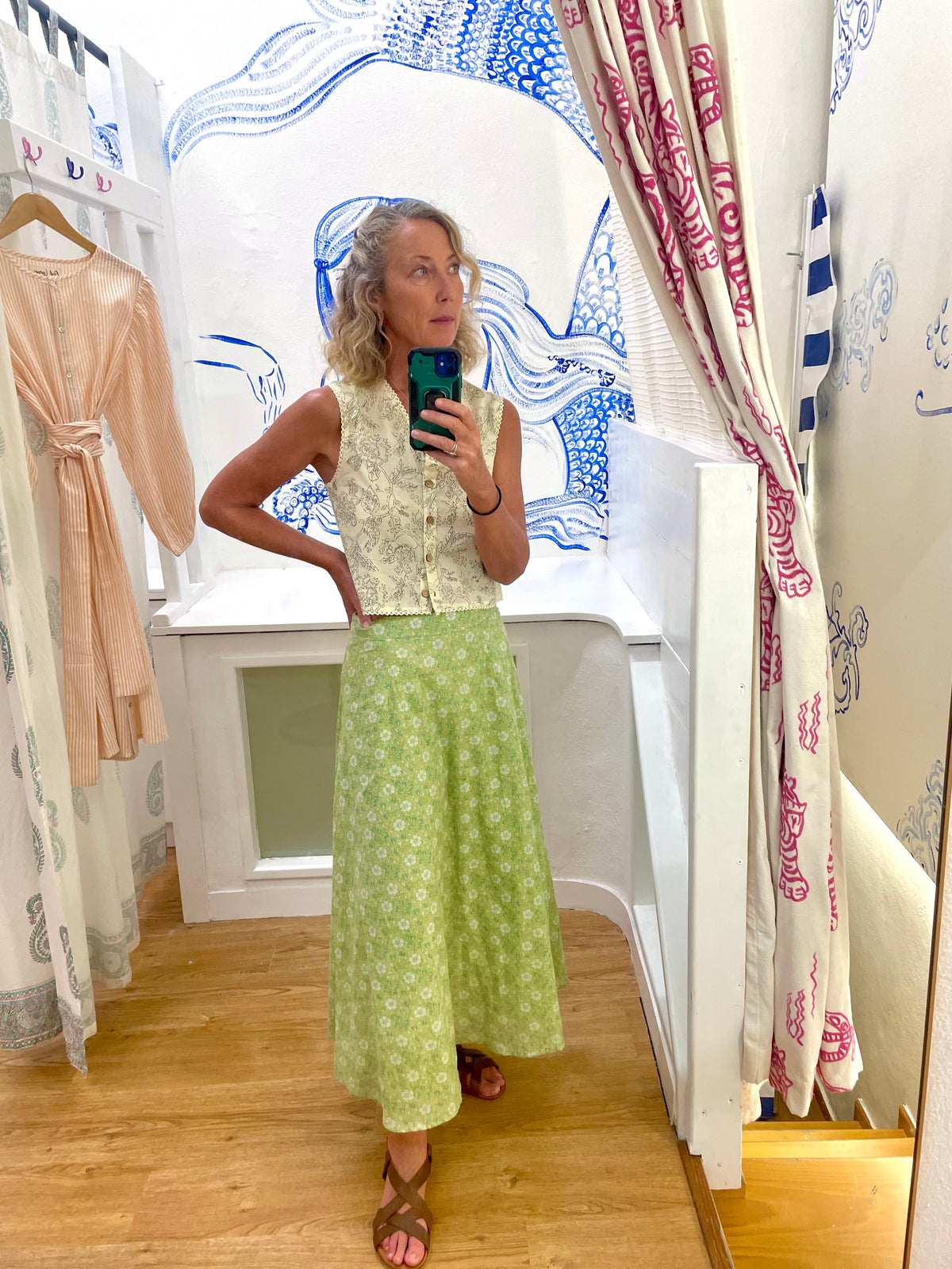 Verde Meadow -Aline Skirt