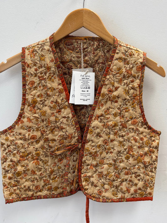 Melissa Silk Reversible Waistcoat M - 087