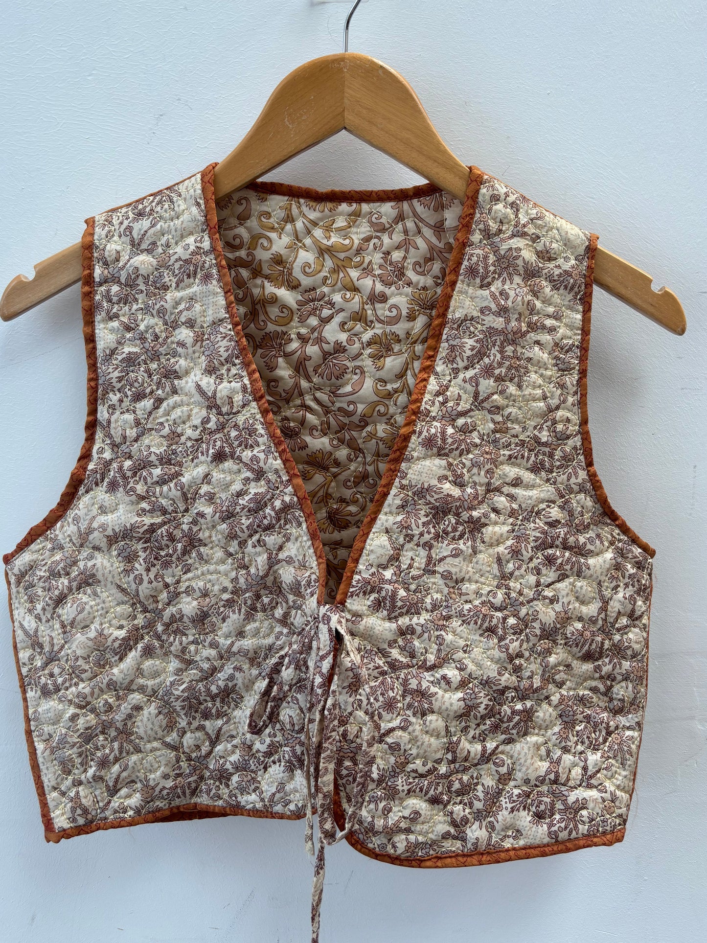 Melissa Silk Reversible Waistcoat M - 089