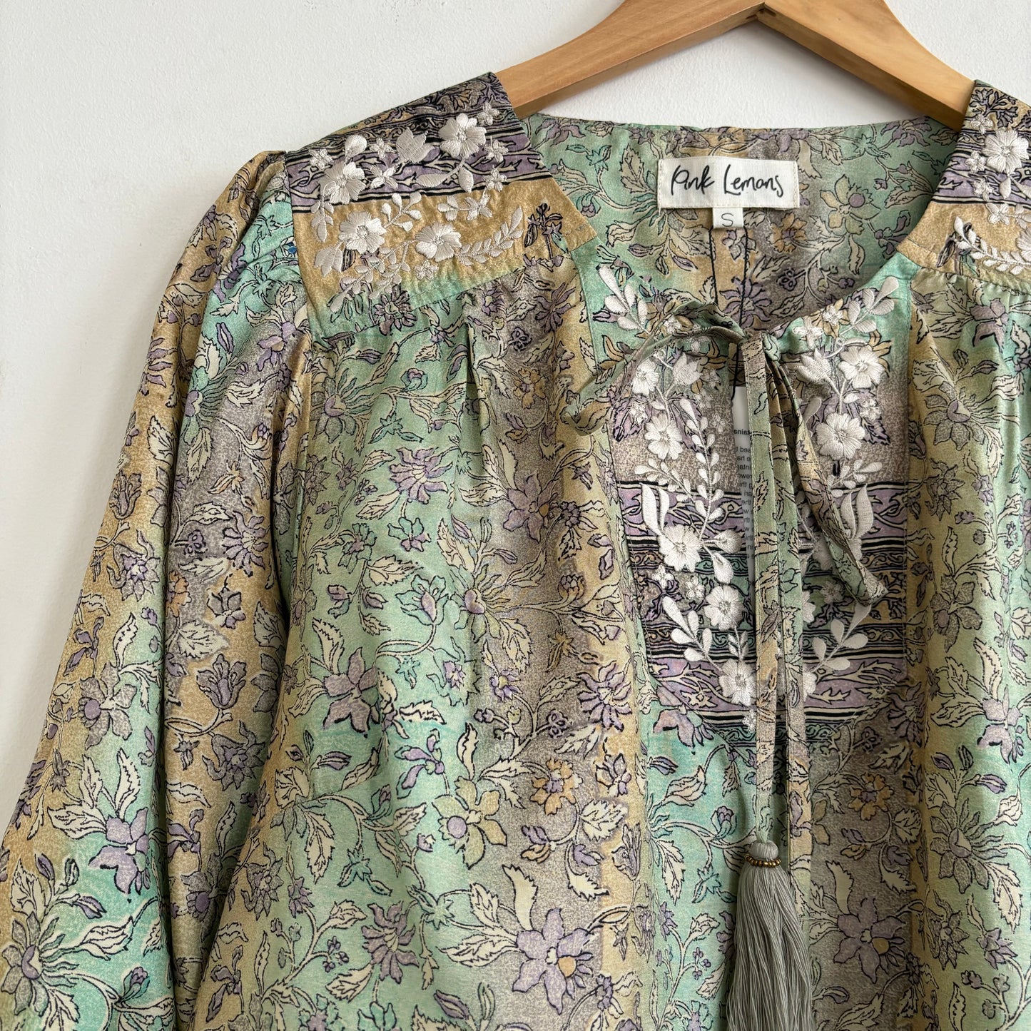 Lolita Embroidered Silk Blouse 187