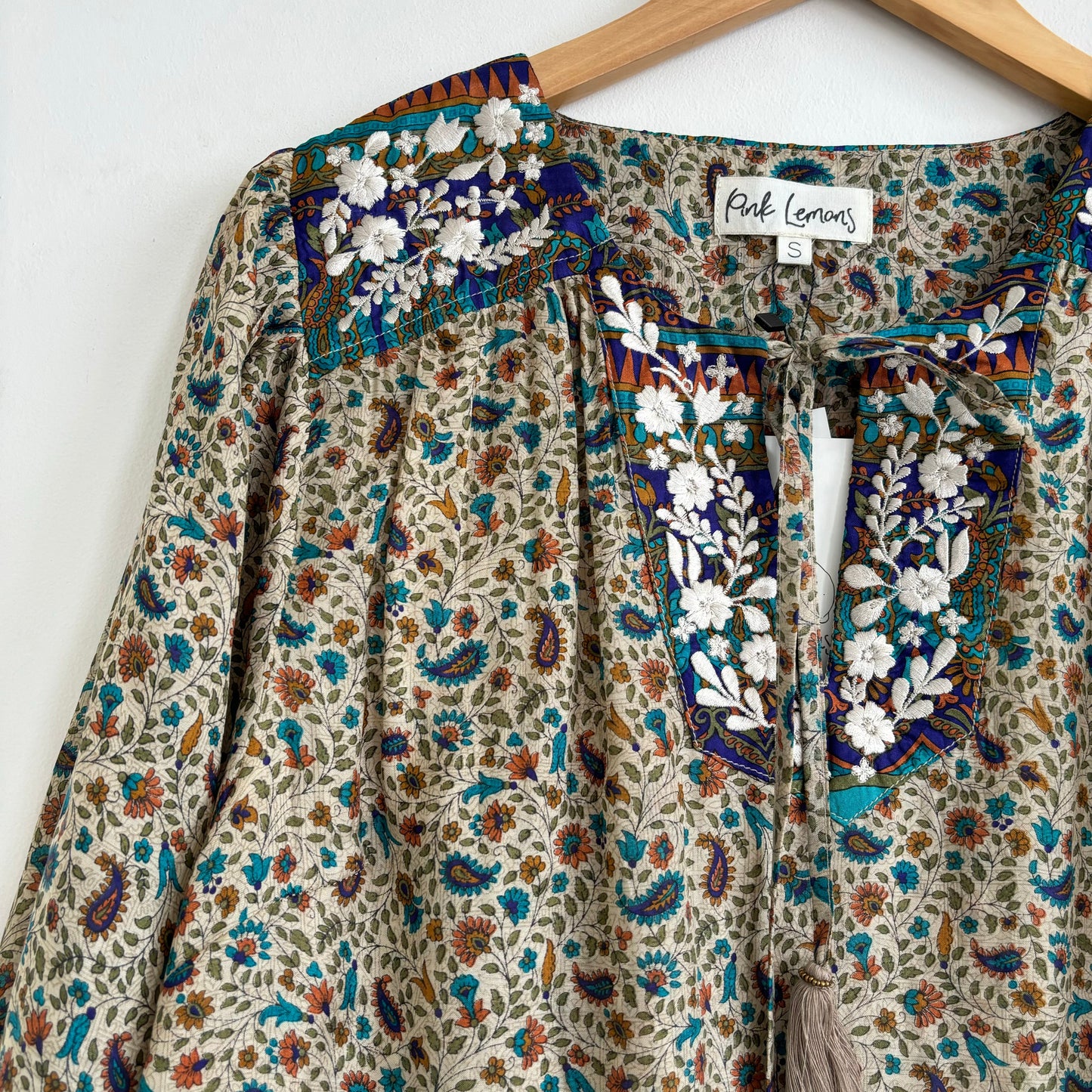 Lolita Embroidered Silk Blouse 183