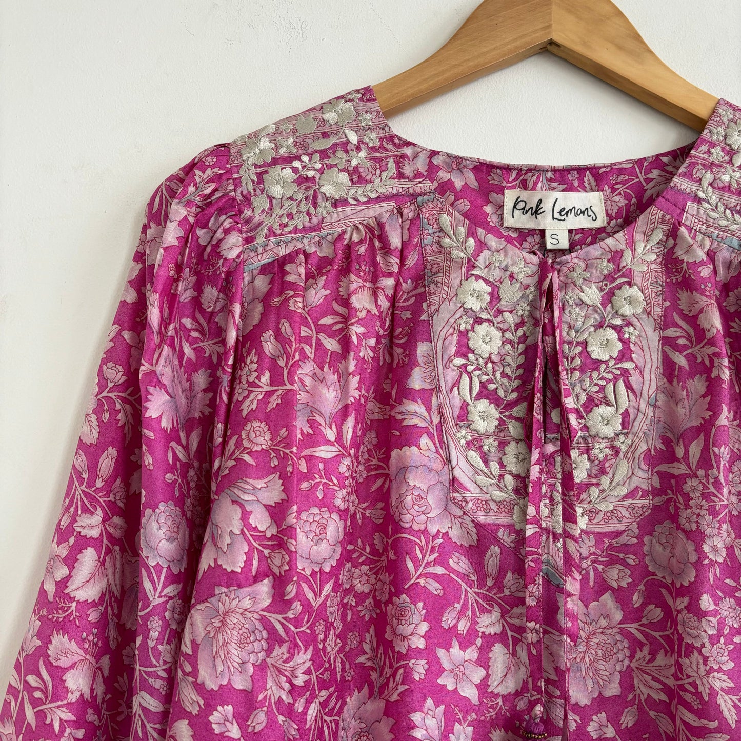 Lolita Embroidered Silk Blouse 178