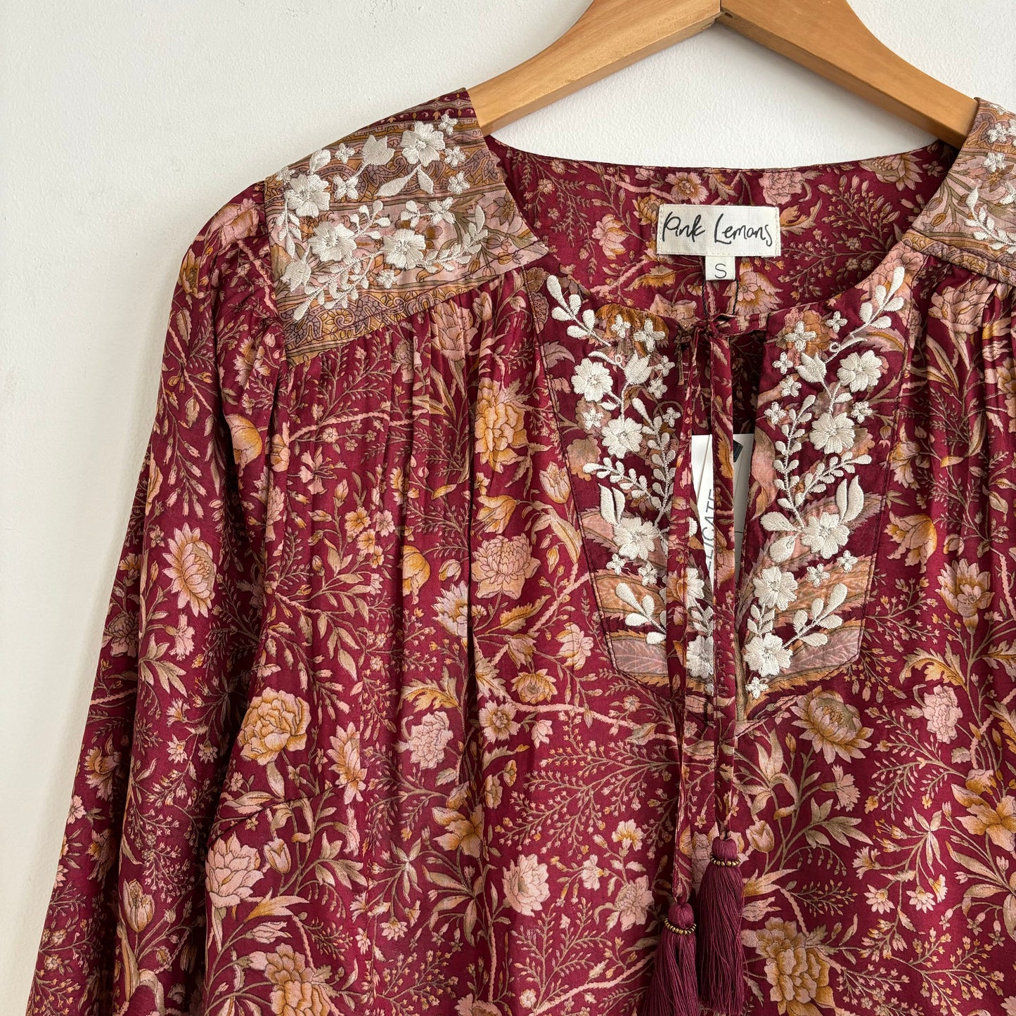 Lolita Embroidered Silk Blouse 177