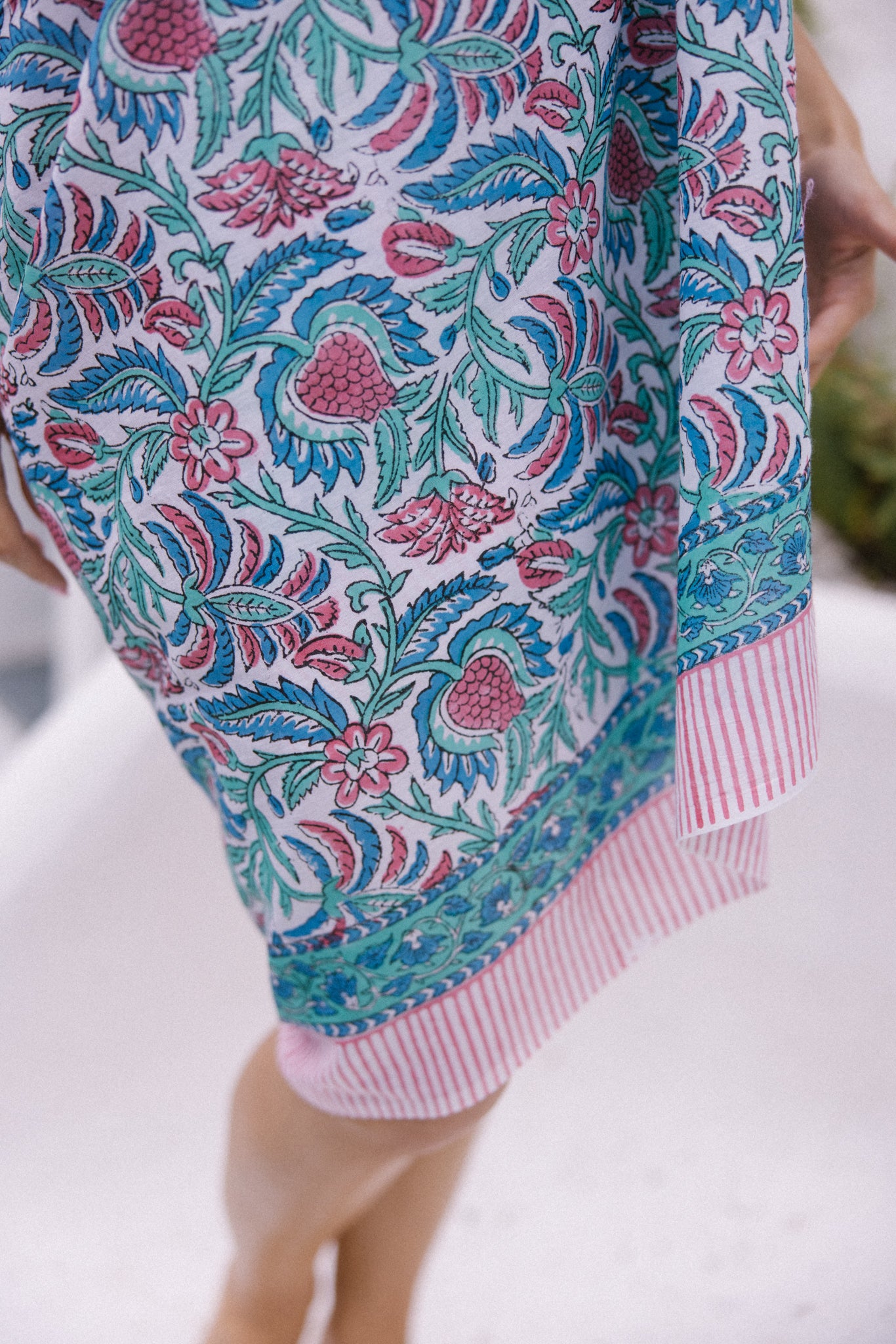 Sarong -  Pink/Blue Floral