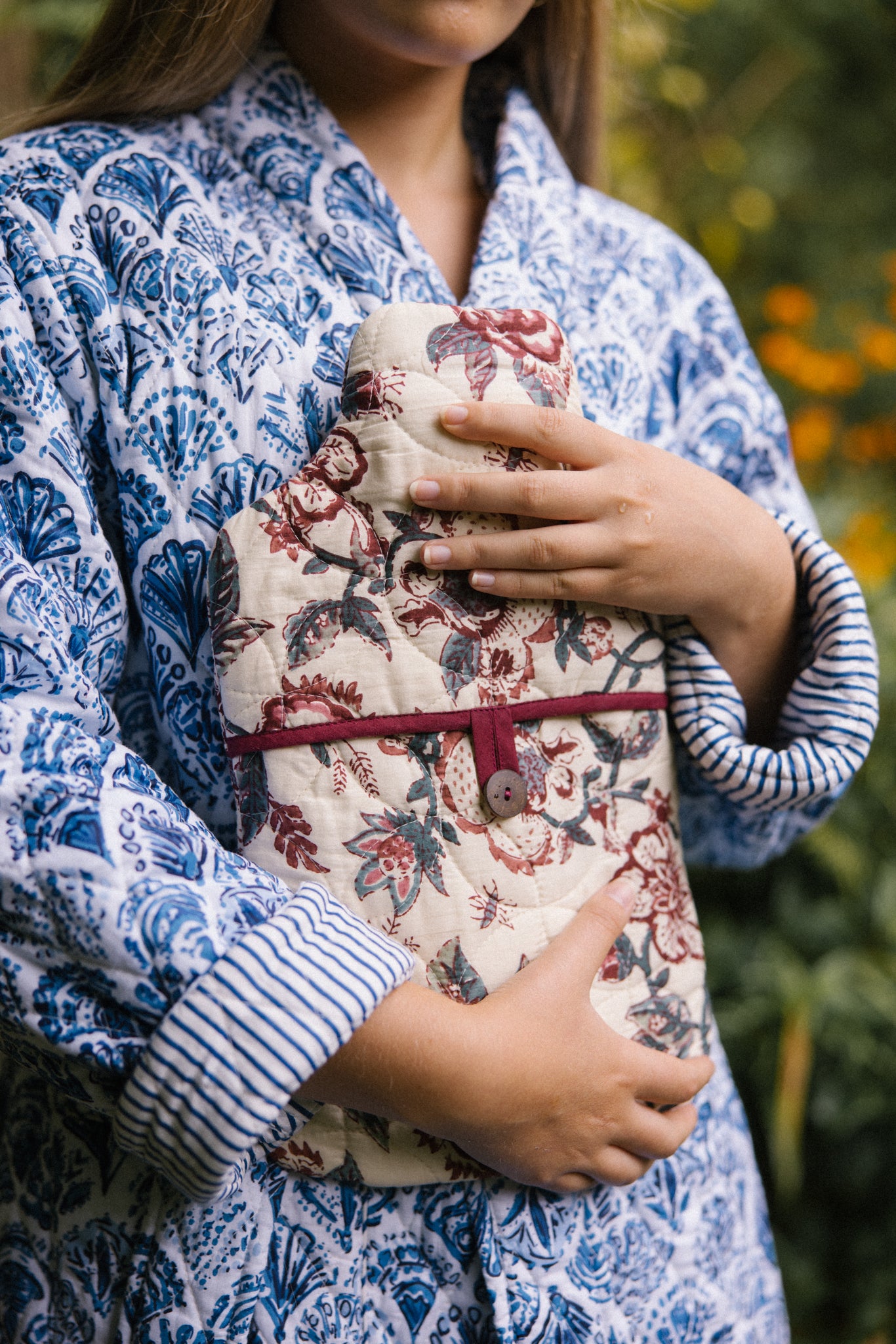 Hot Water Bottle Cover - Vintage Rose