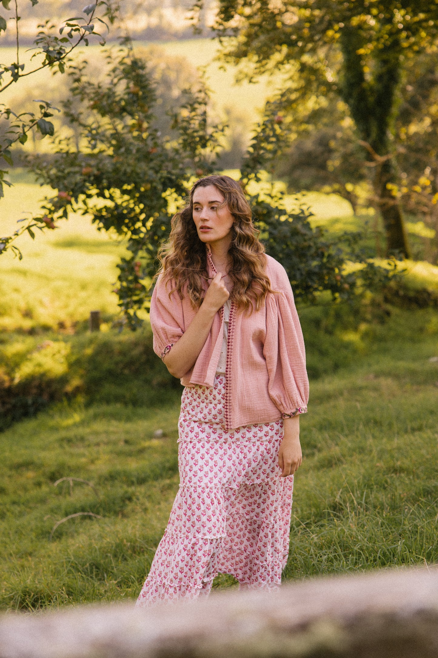 Chaqueta Bolero Rosie - Rosa empolvado