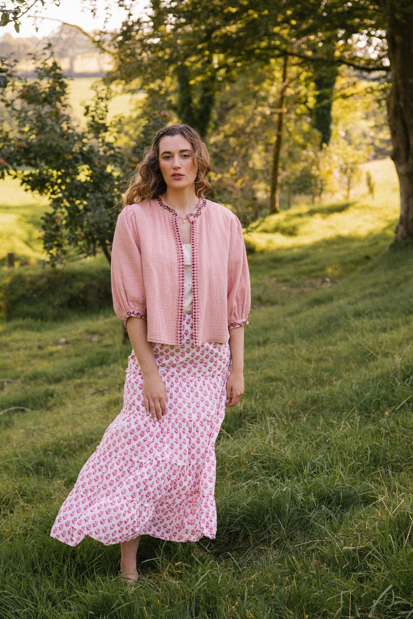 Chaqueta Bolero Rosie - Rosa empolvado