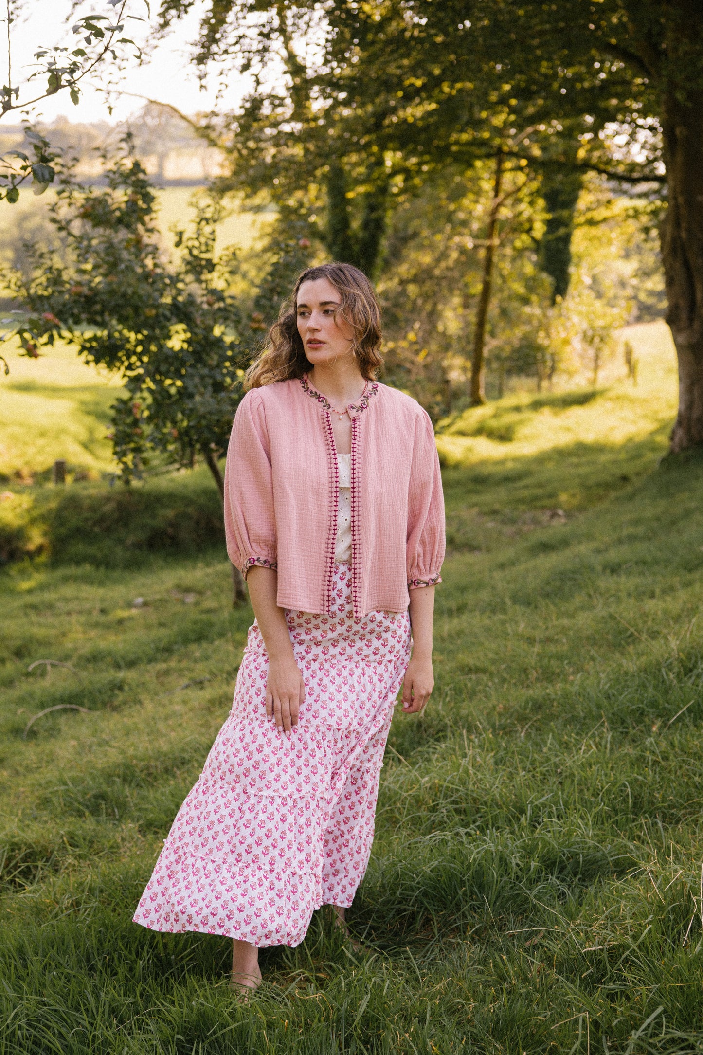 Chaqueta Bolero Rosie - Rosa empolvado