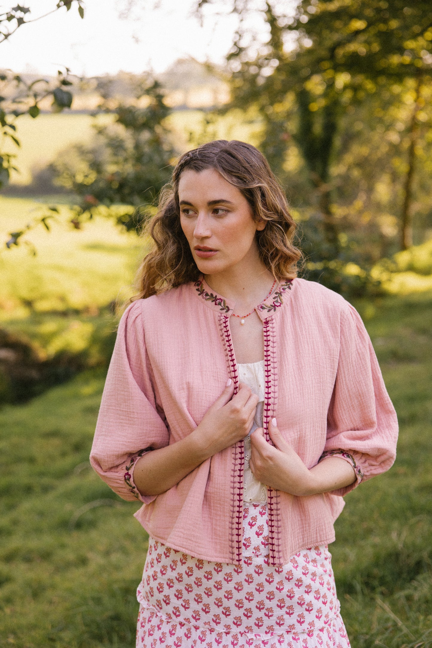 Chaqueta Bolero Rosie - Rosa empolvado