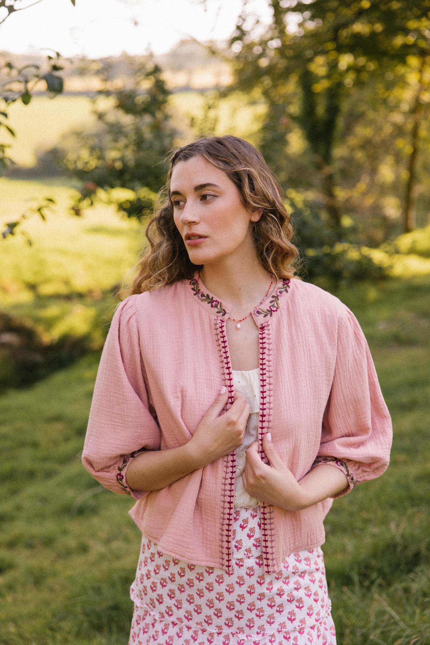 Chaqueta Bolero Rosie - Rosa empolvado