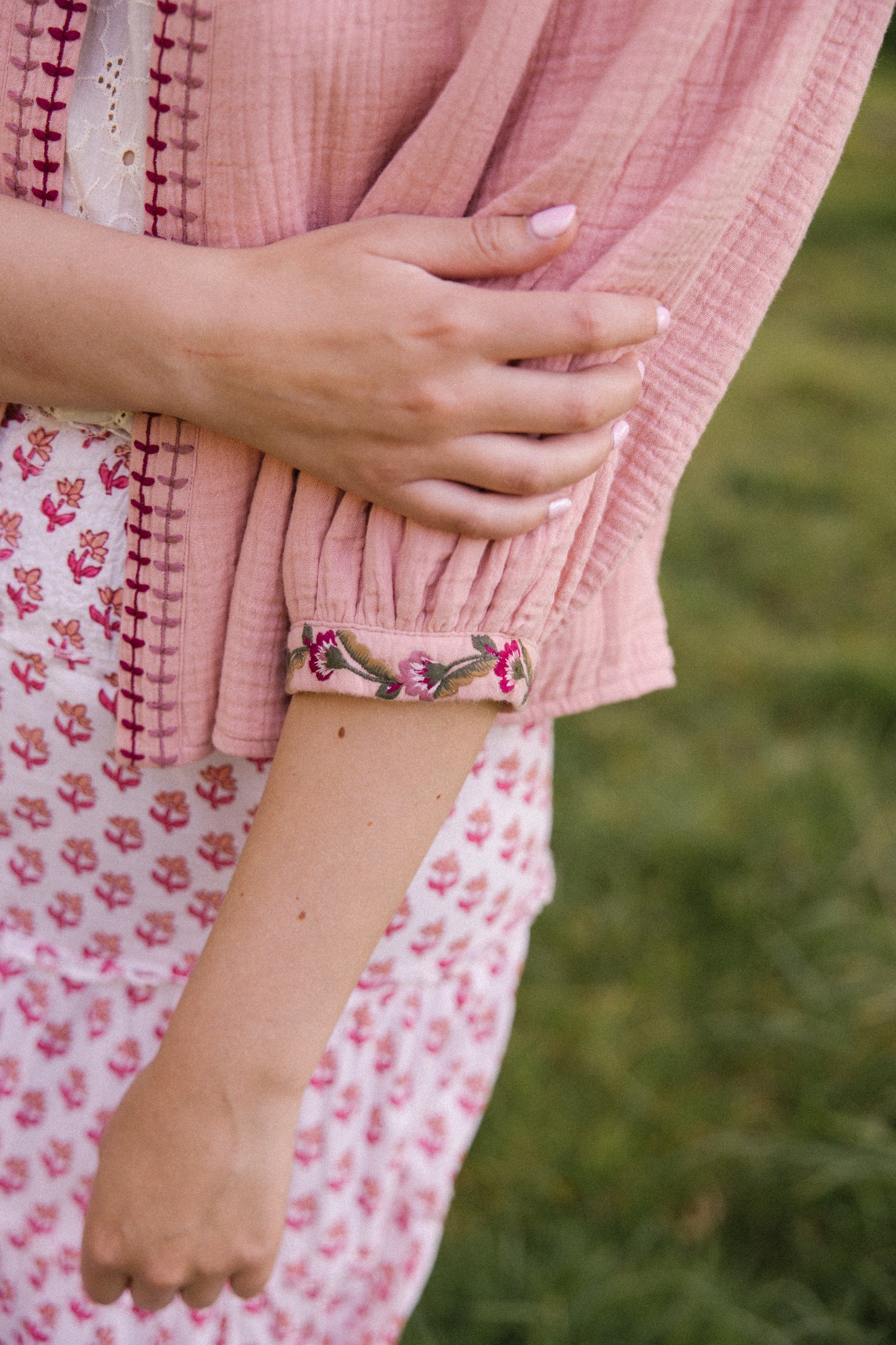 Chaqueta Bolero Rosie - Rosa empolvado