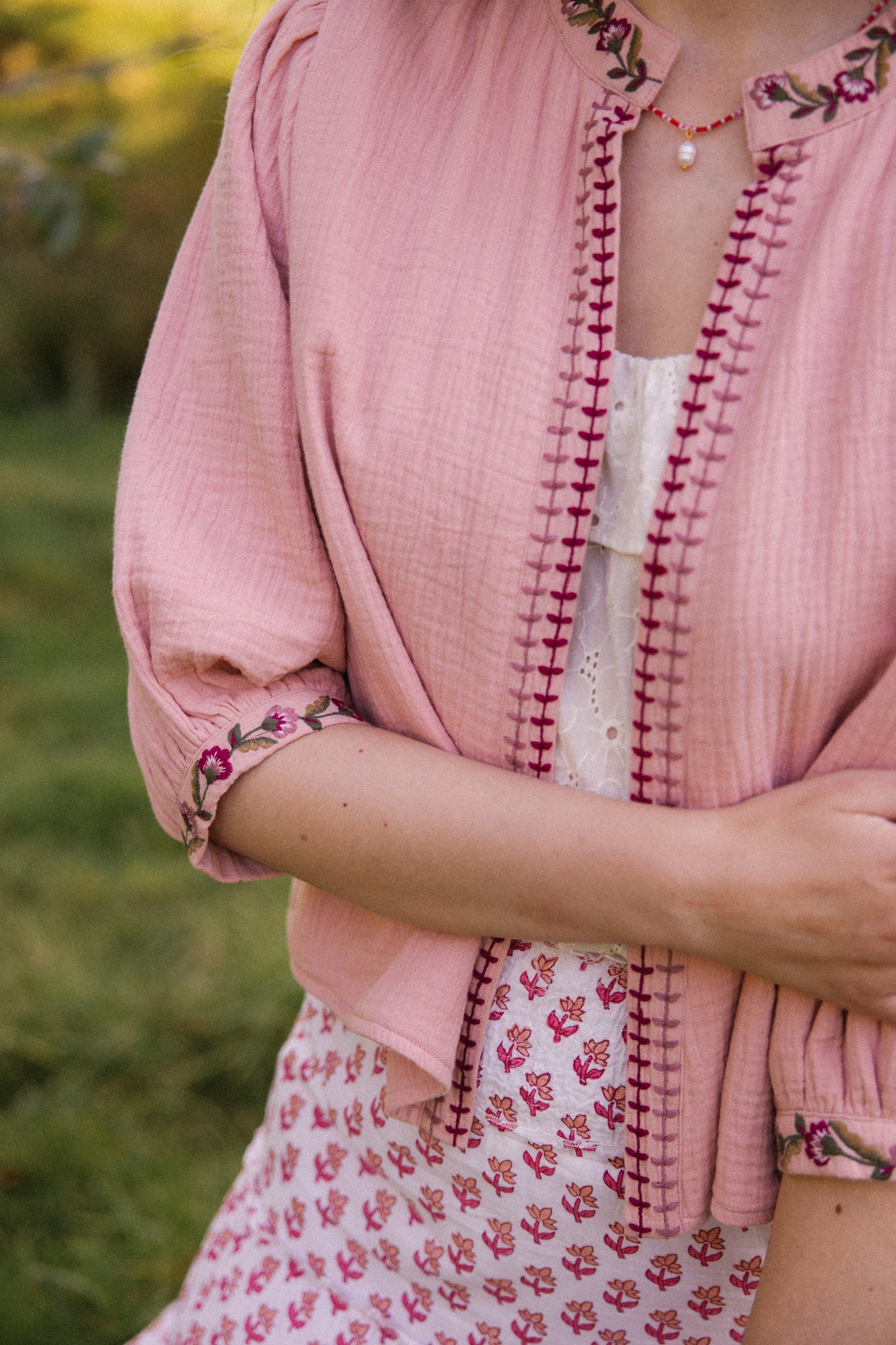 Chaqueta Bolero Rosie - Rosa empolvado