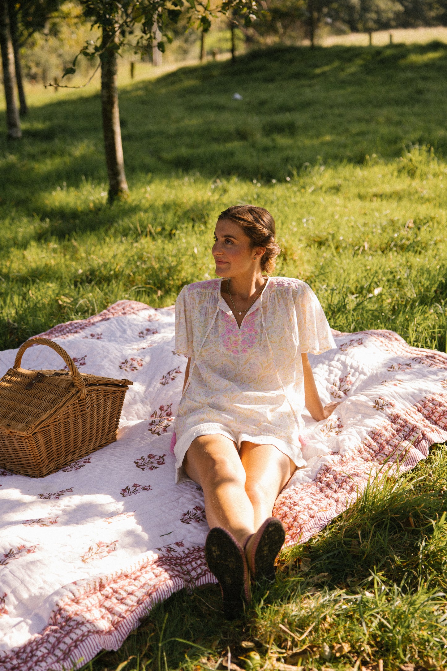 Lolita S/S Cotton Blouse - Pastel Dream