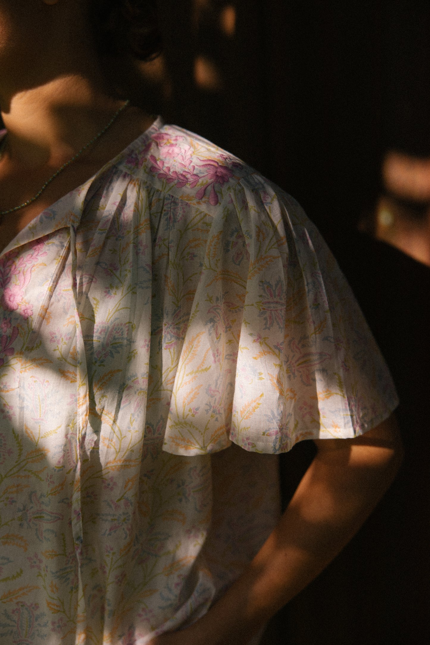 Lolita S/S Cotton Blouse - Pastel Dream