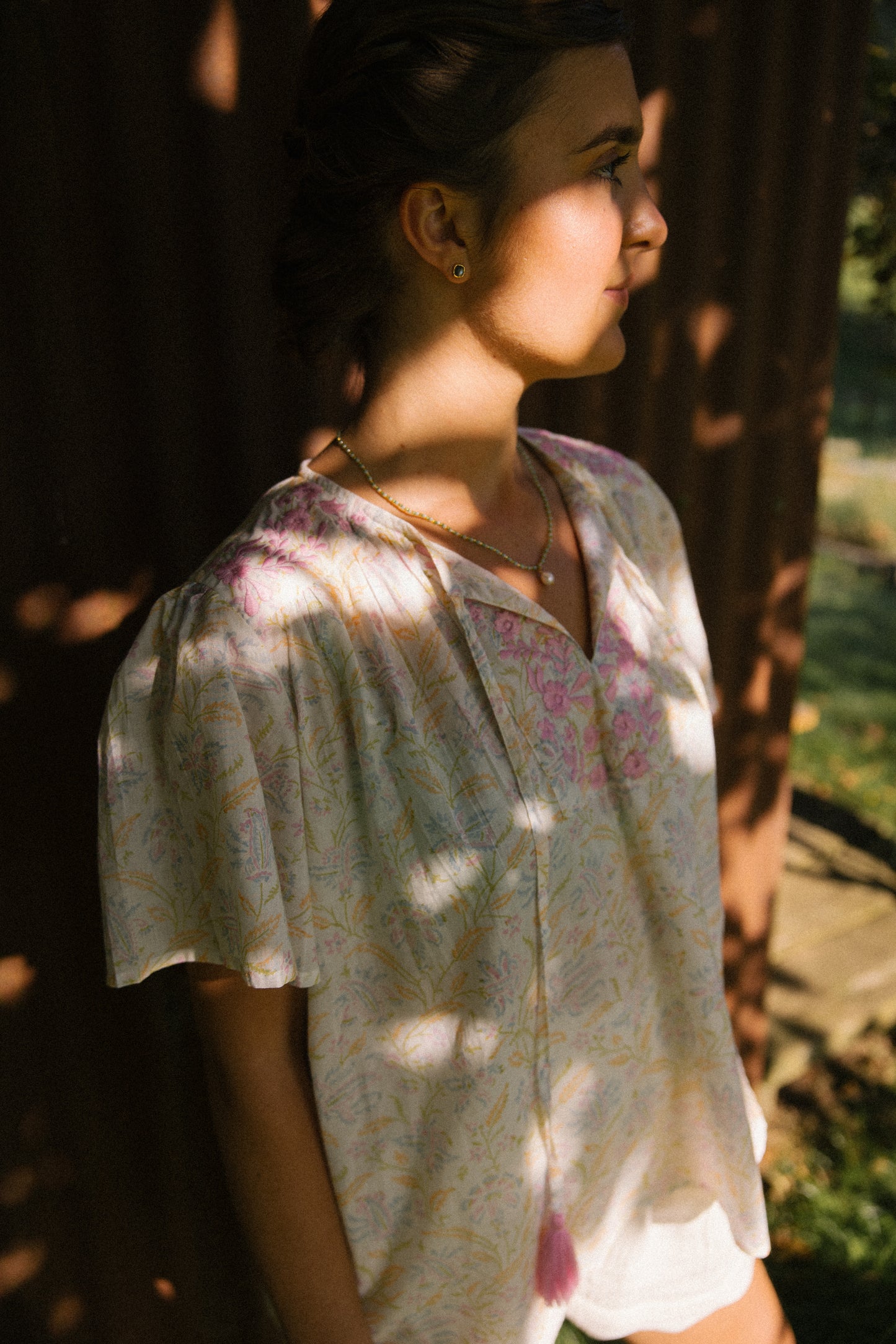 Lolita S/S Cotton Blouse - Pastel Dream
