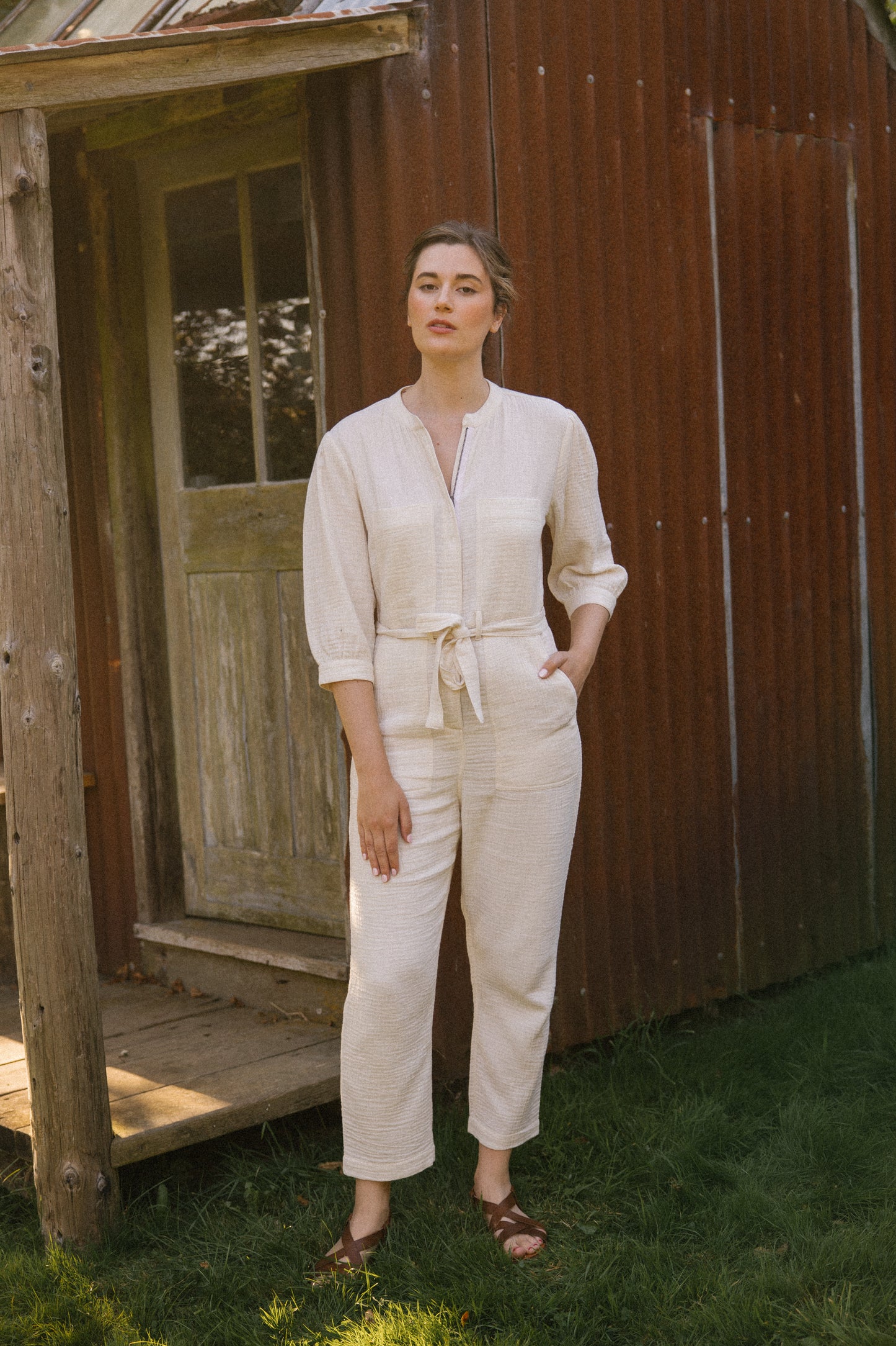 Rosie Jumpsuit - Natural