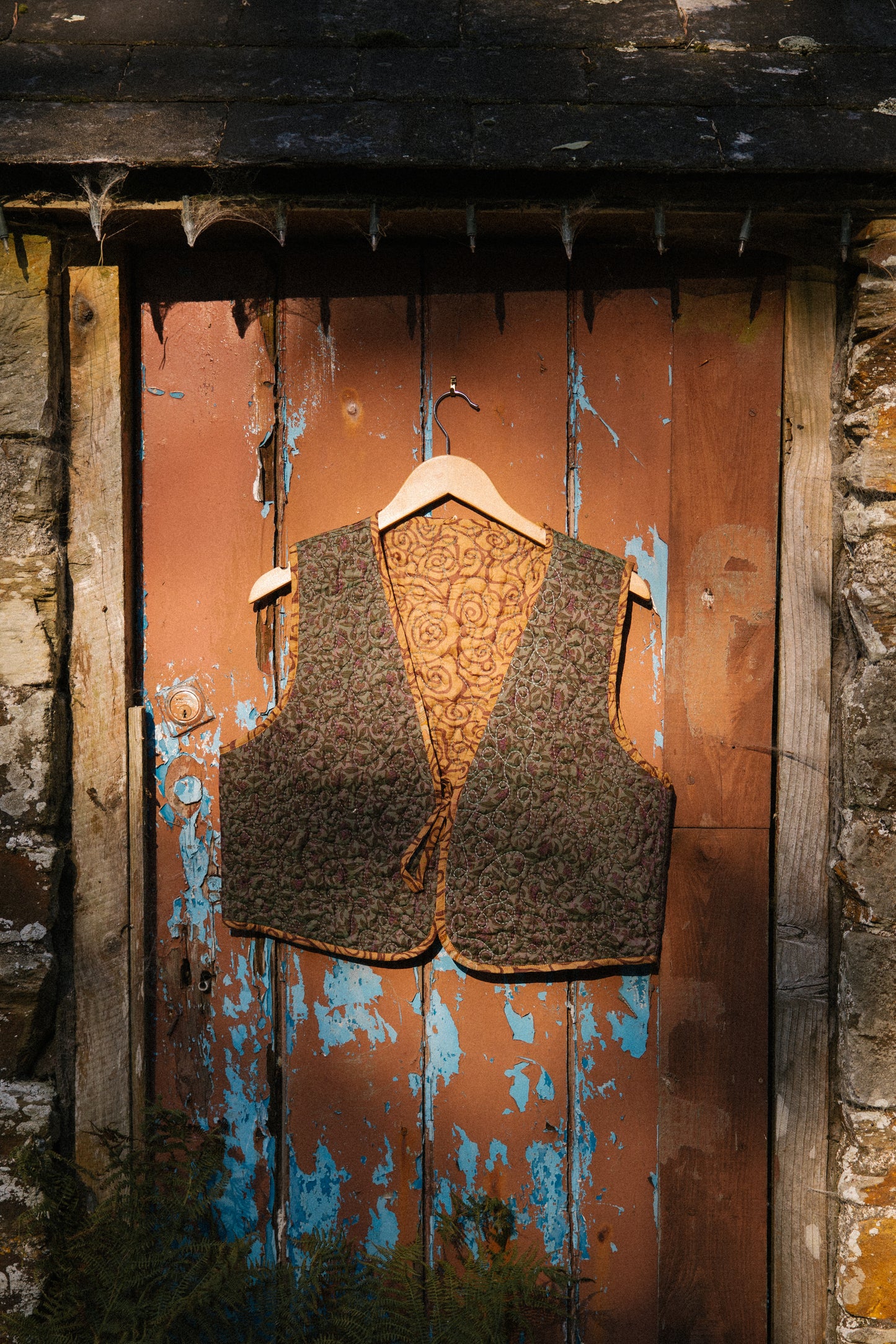 Melissa Cotton & Silk Reversible Waistcoat XL - 055