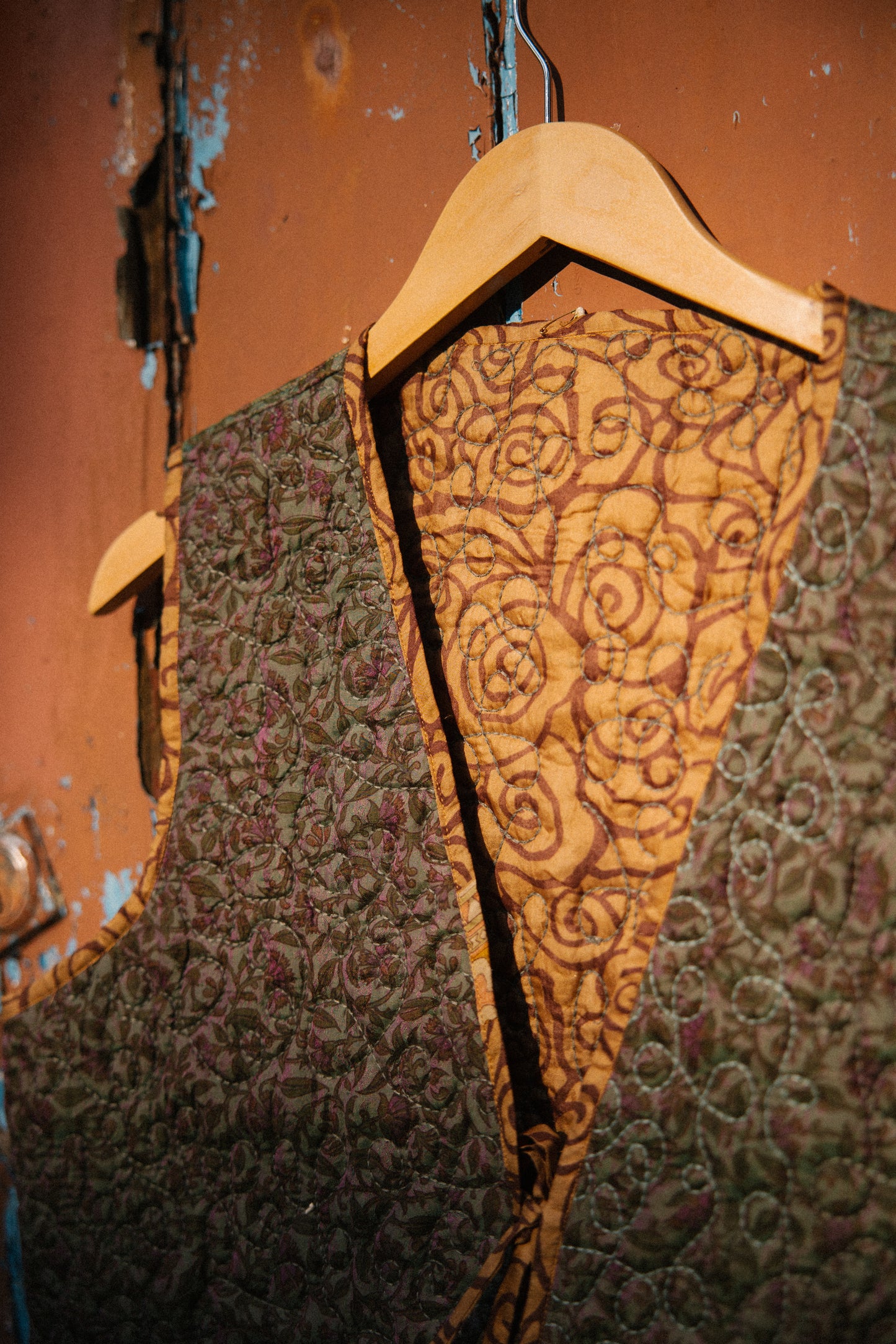 Melissa Cotton & Silk Reversible Waistcoat XL - 055