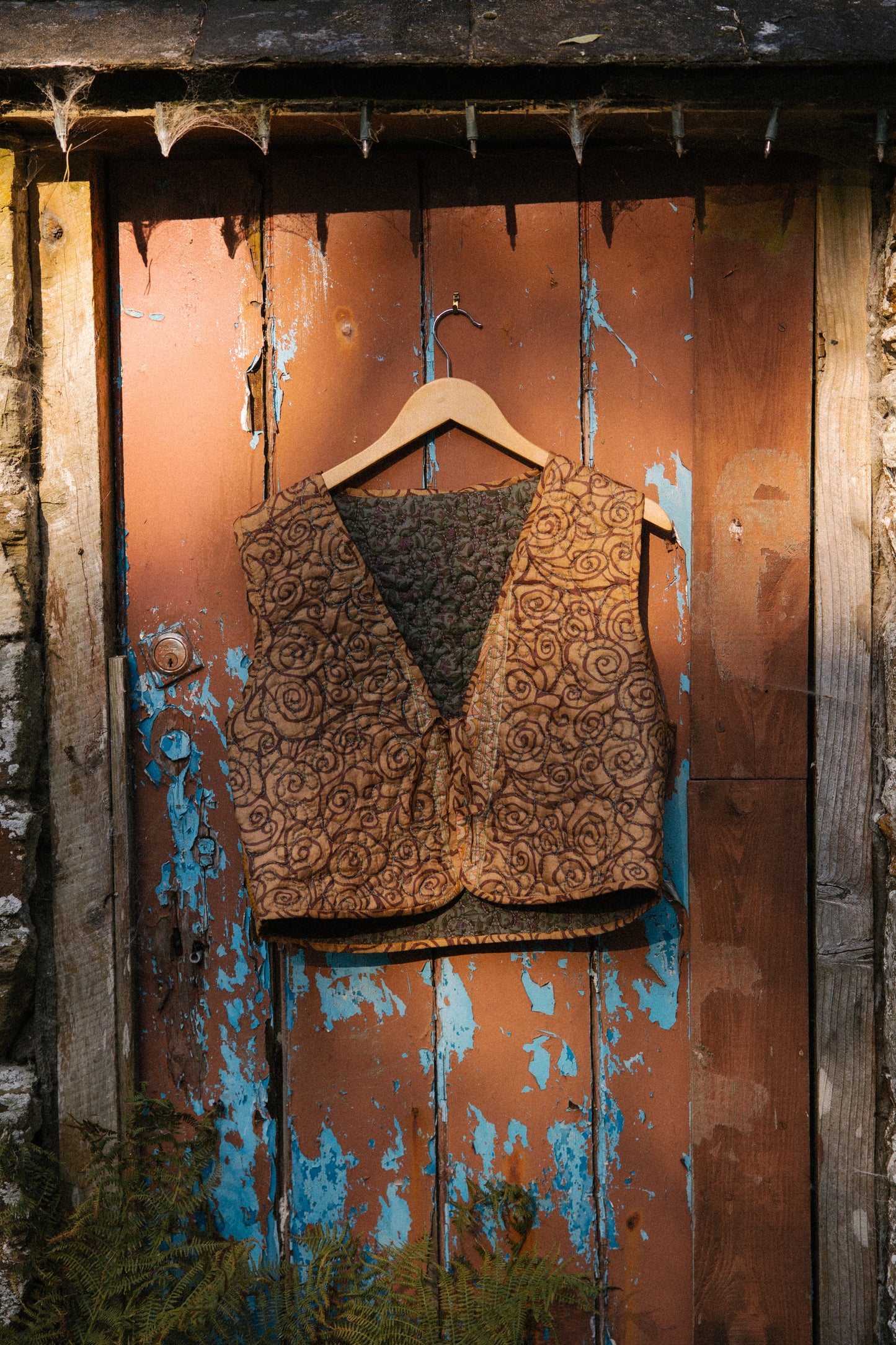 Melissa Cotton & Silk Reversible Waistcoat XL - 055