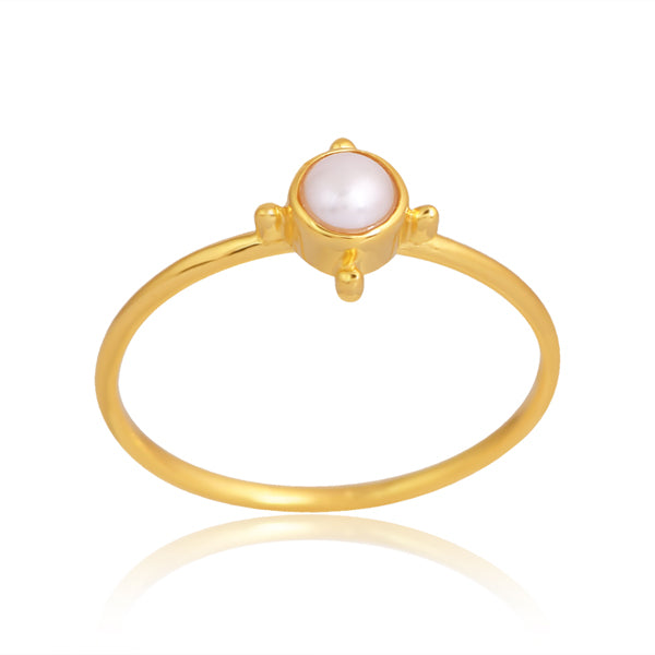 Anillo Oceanus - Perla de oro