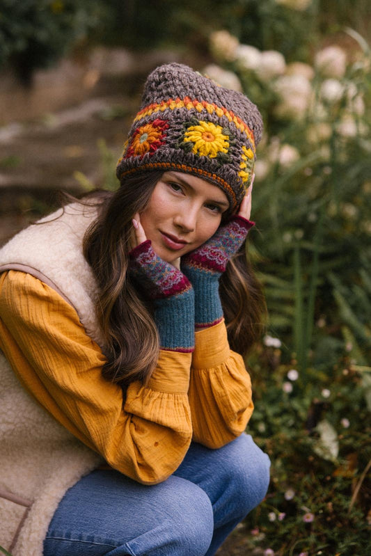 Woodstok Bobble Beanie - Earth