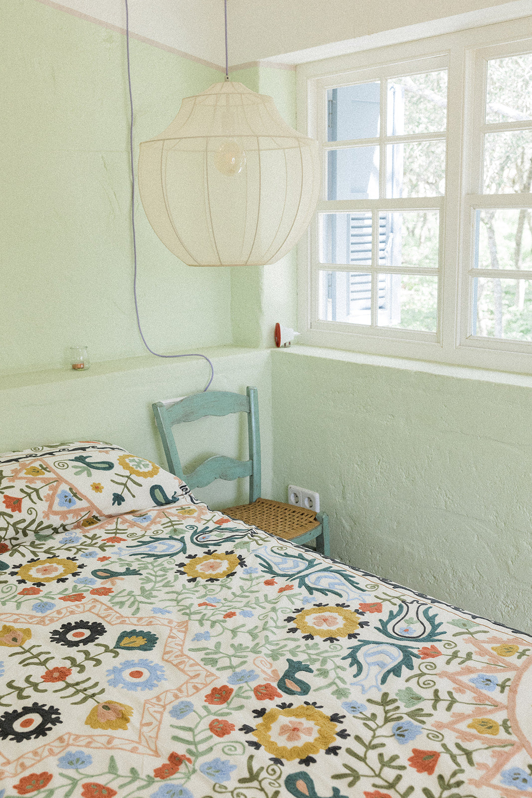 Suzani Single Throw-Earth