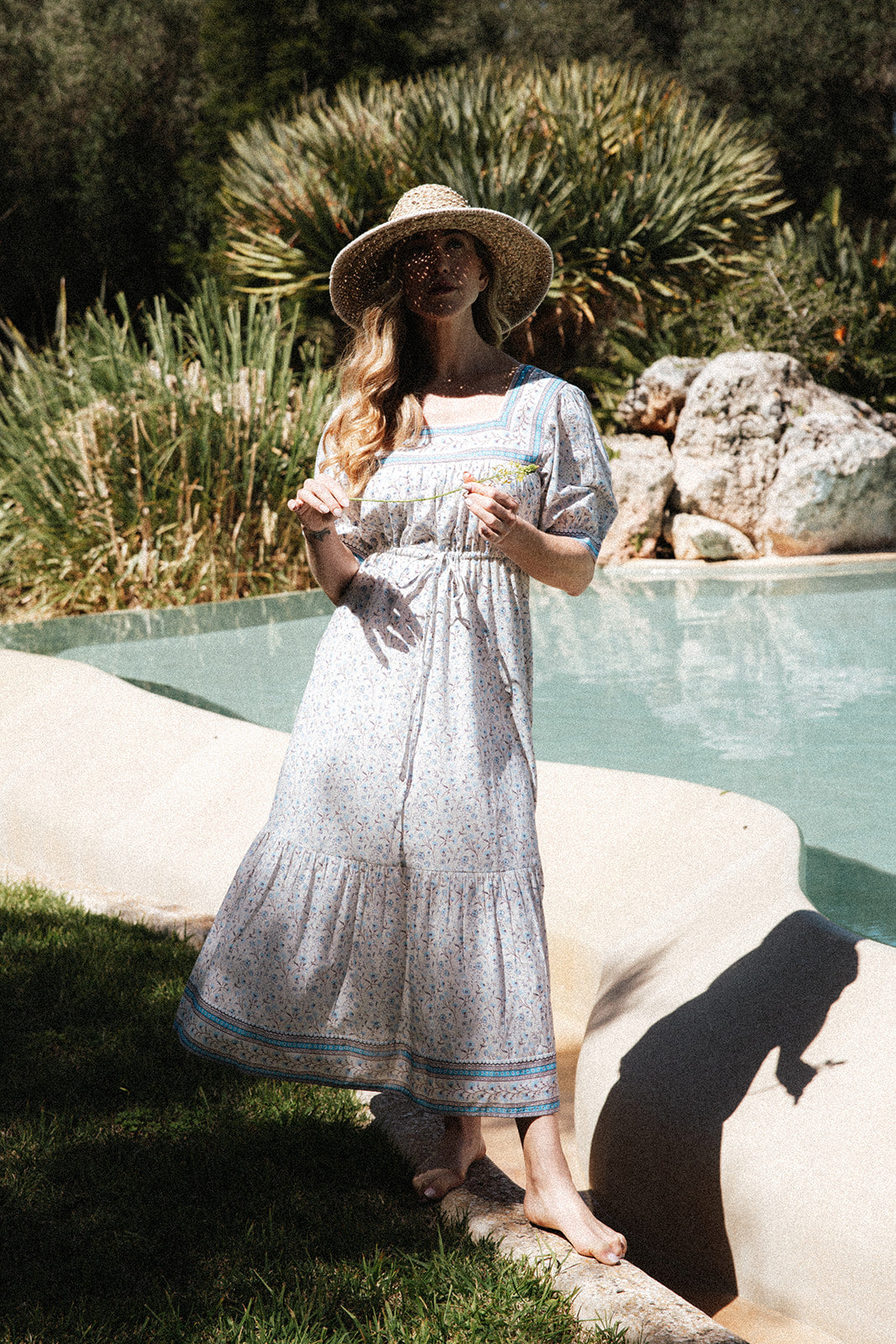 Flor del Camí Dress-Azul