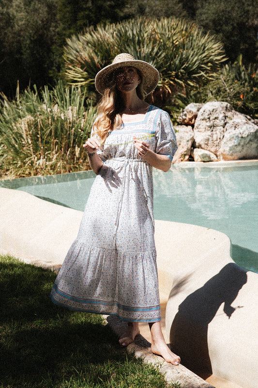 Flor del Camí Dress-Azul