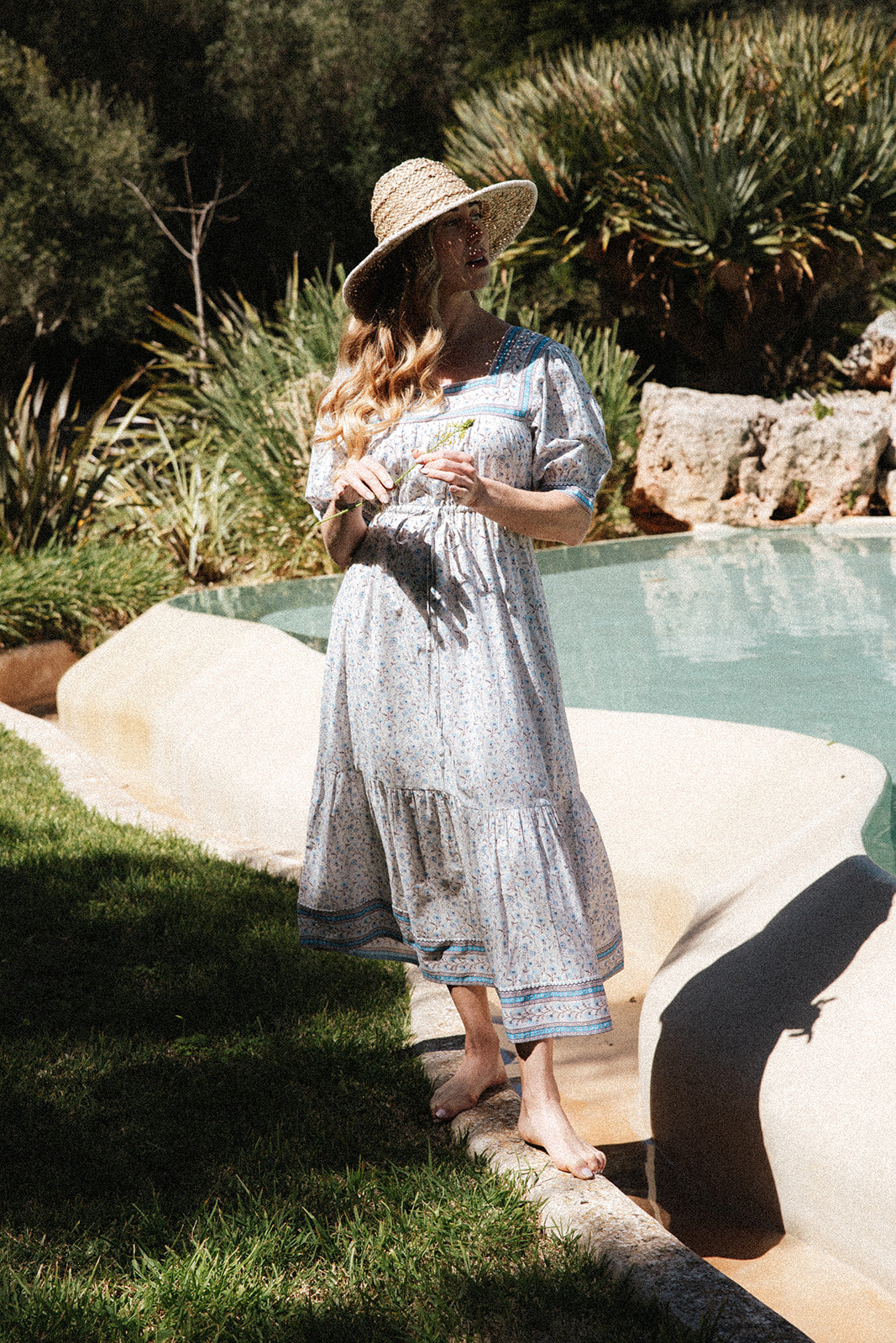 Flor del Camí Dress-Azul