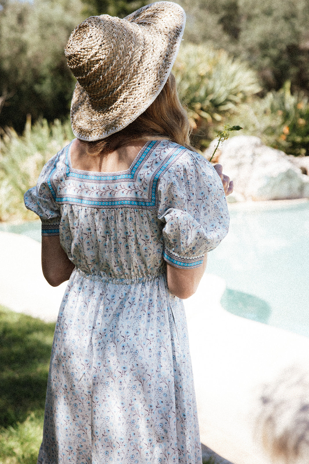 Flor del Camí Dress-Azul