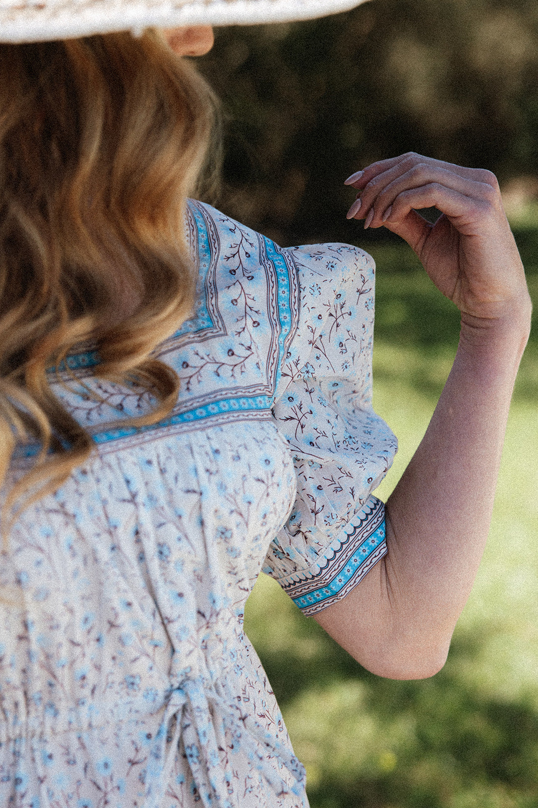 Flor del Camí Dress-Azul