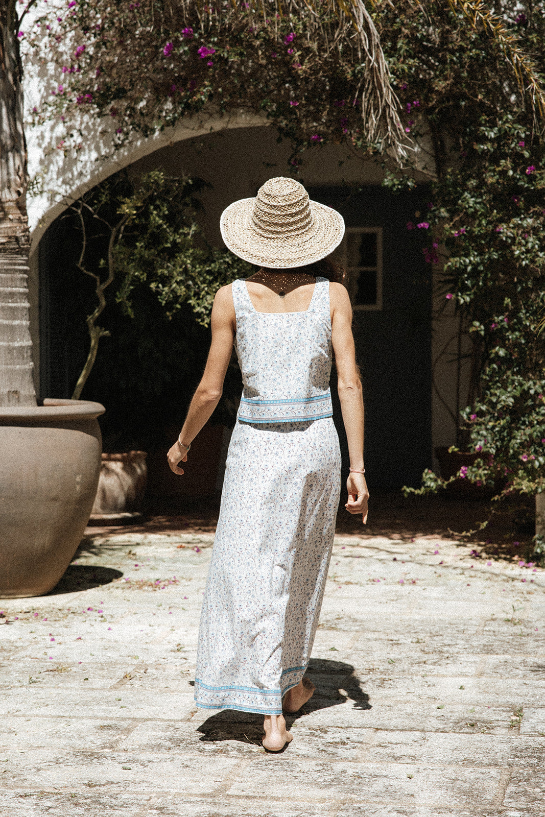 Flor del Camí Camisole -Azul