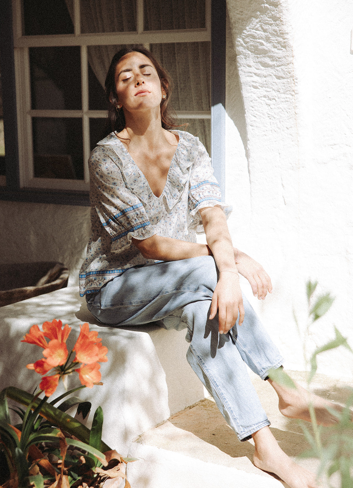 Flor del Camí Blouse - Azul