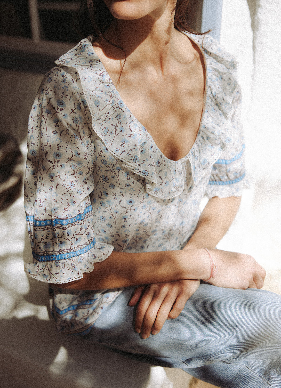 Flor del Camí Blouse - Azul