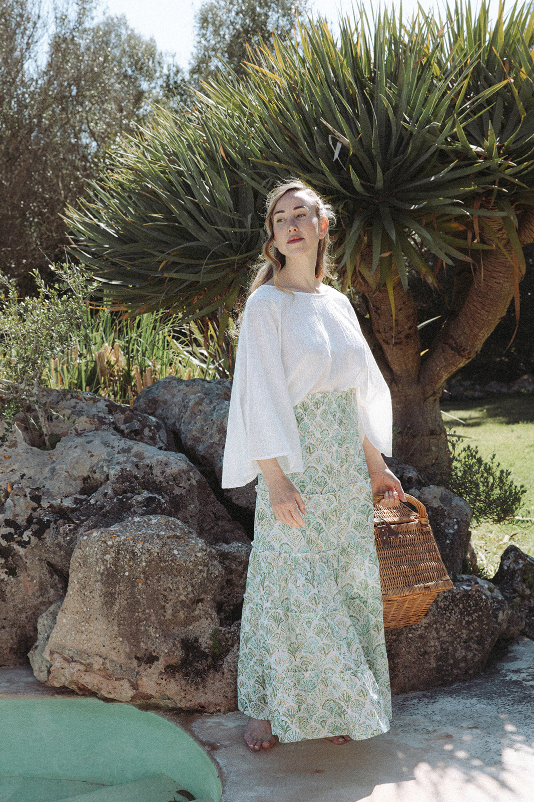 Sirena Shell Skirt - Pistachio -Coming Soon