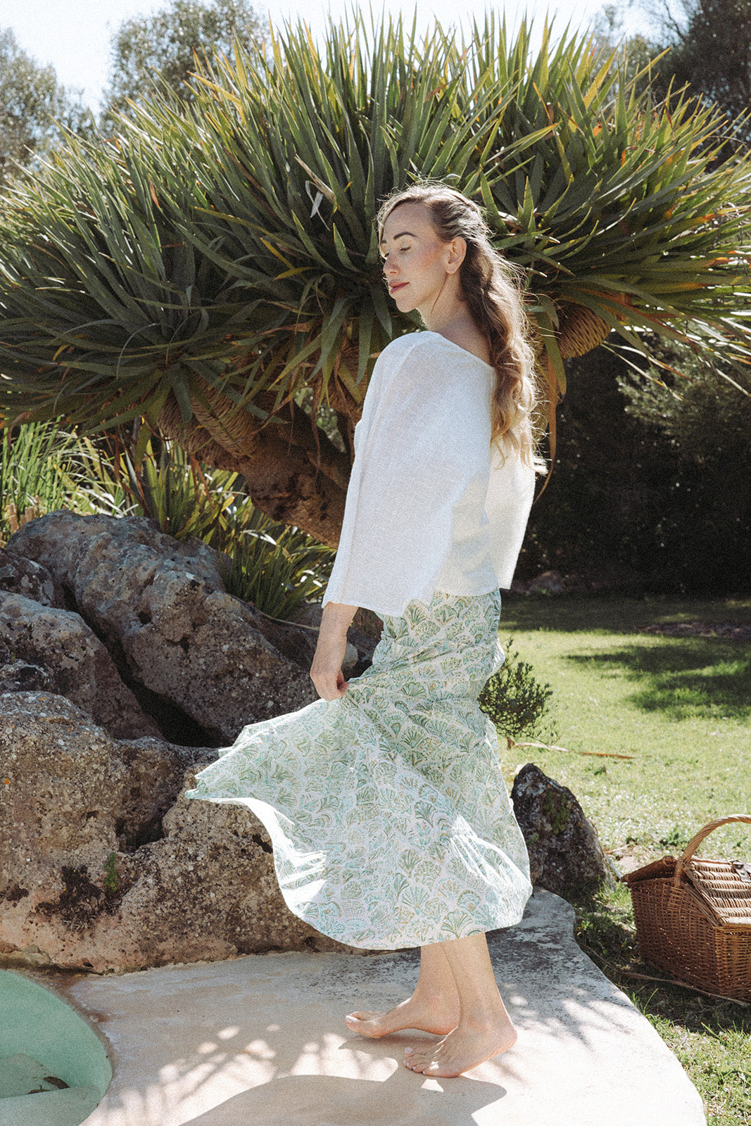 Sirena Shell Skirt - Pistachio -Coming Soon