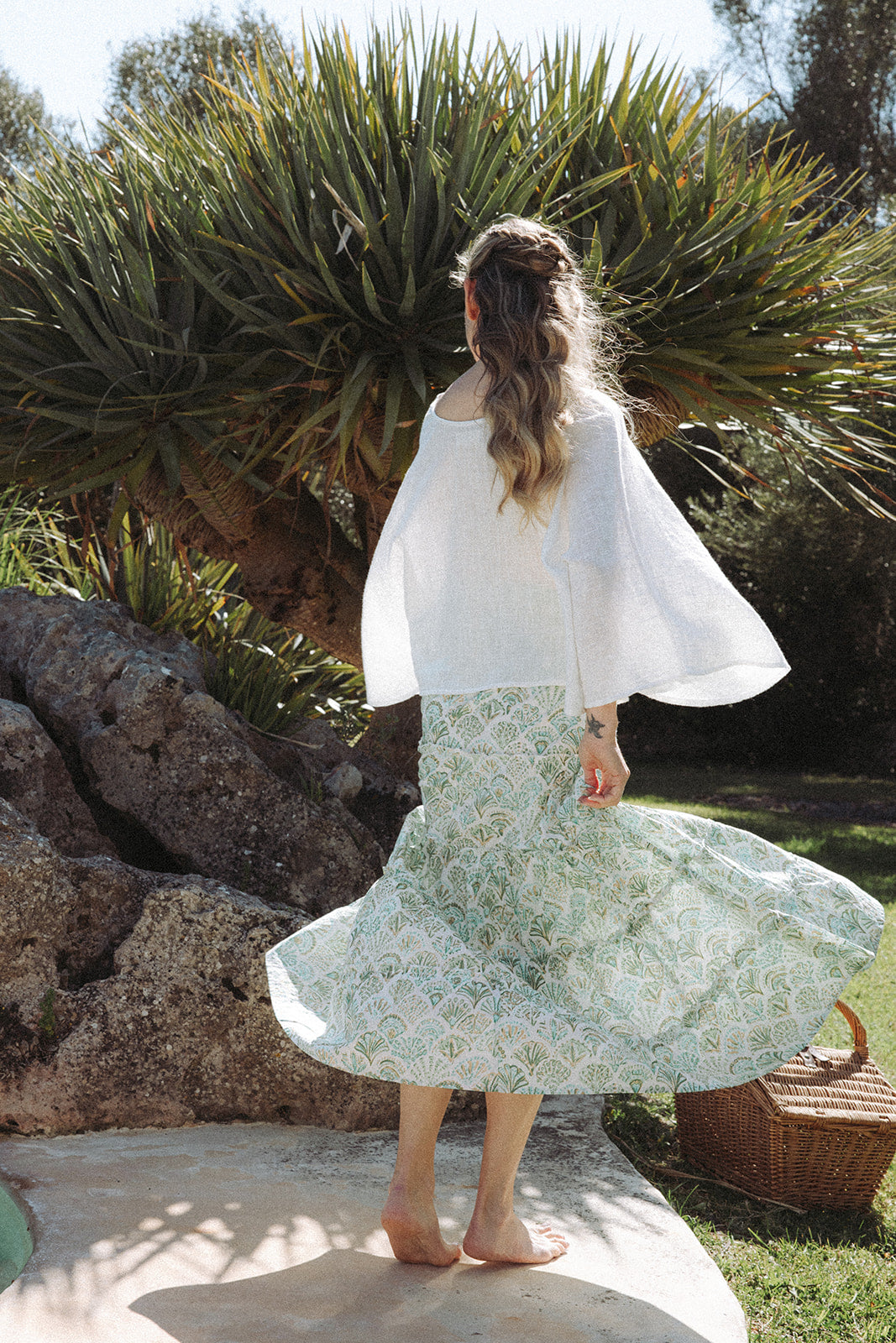Sirena Shell Skirt - Pistachio -Coming Soon