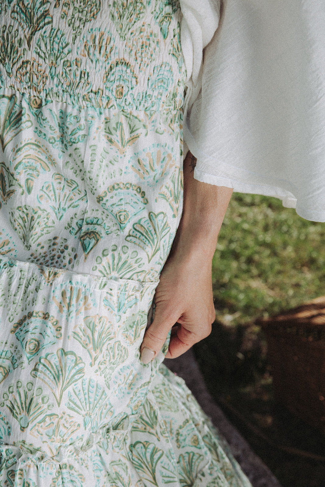 Sirena Shell Skirt - Pistachio -Coming Soon