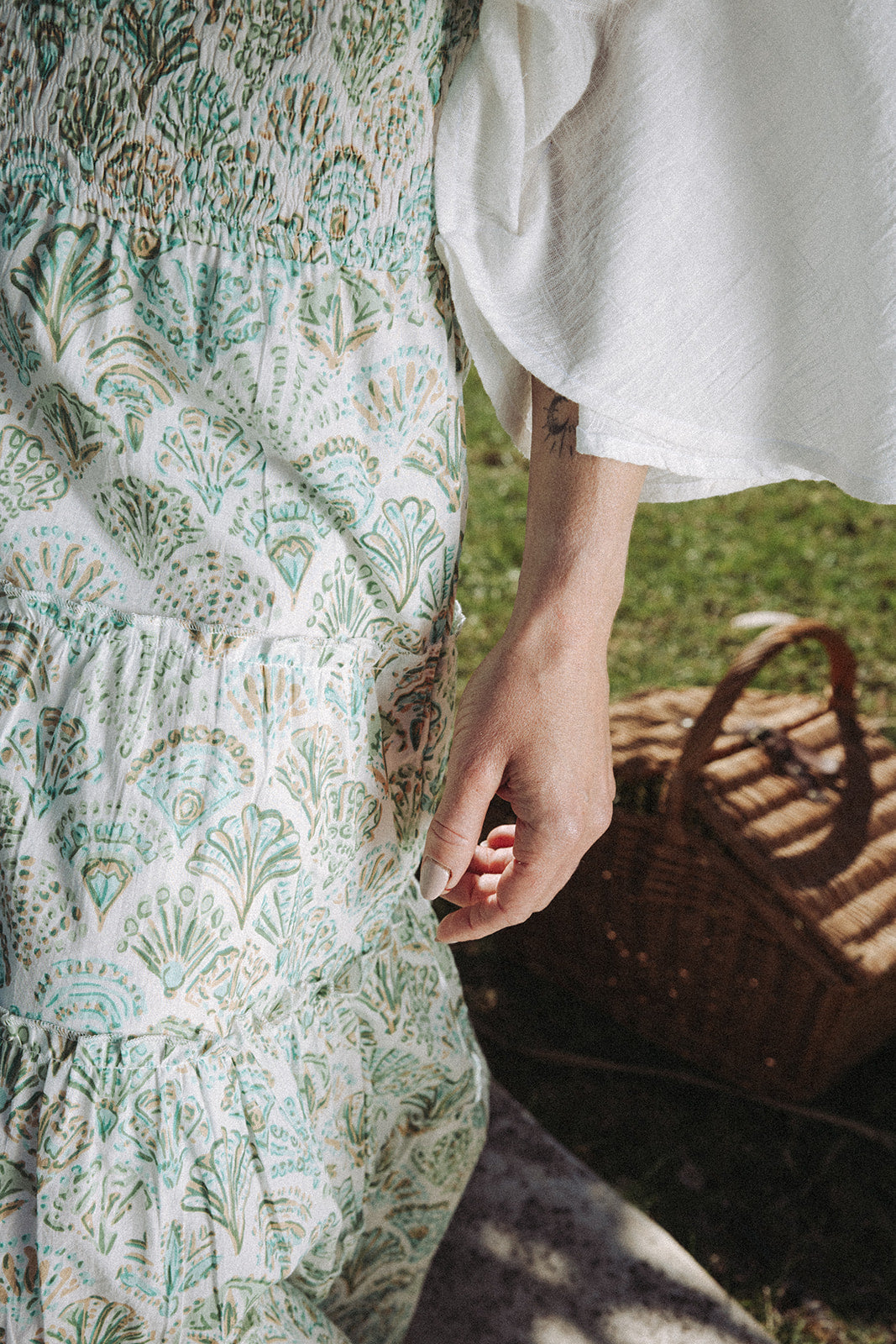 Sirena Shell Skirt - Pistachio -Coming Soon