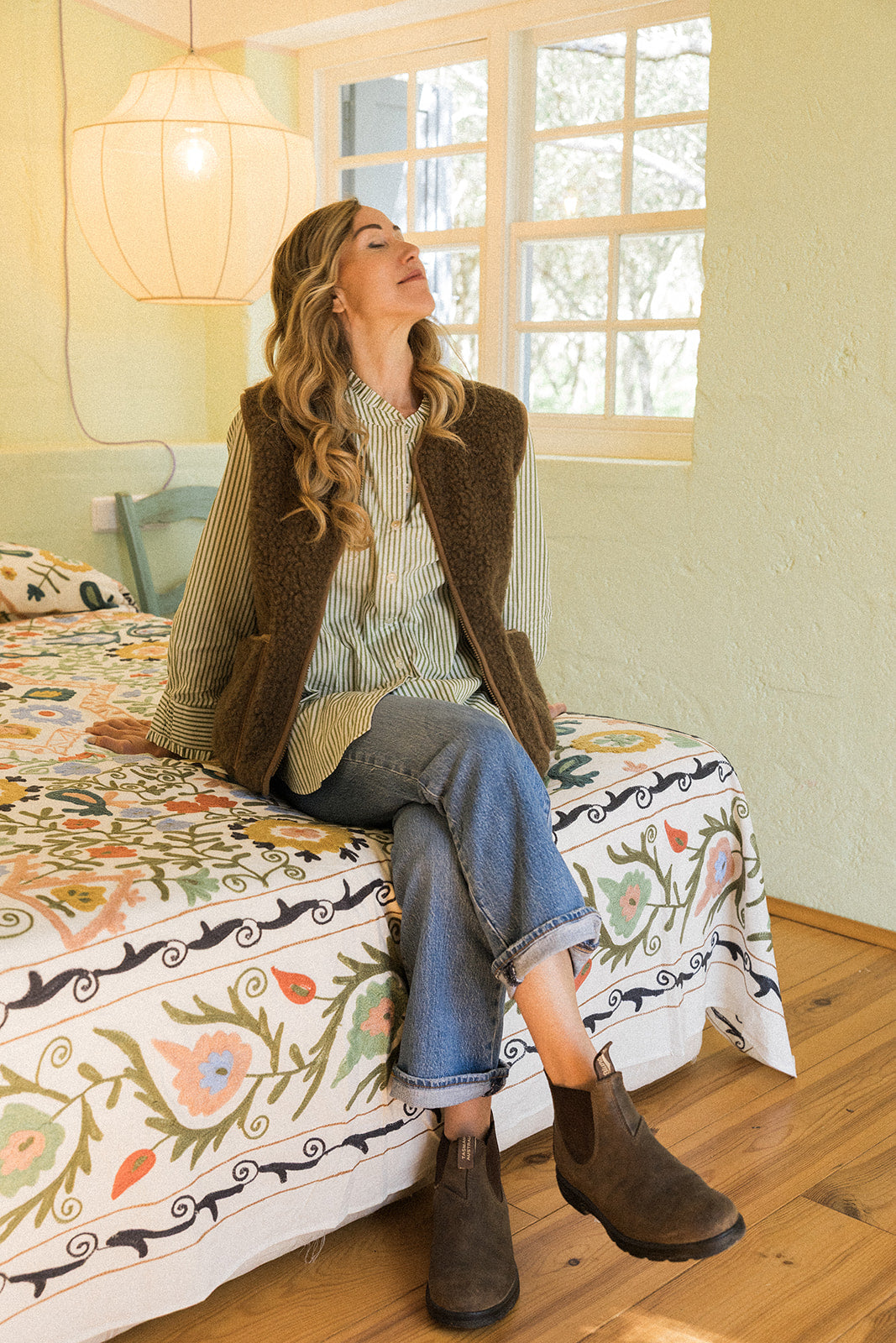 Suzani kingsize Throw-Earth