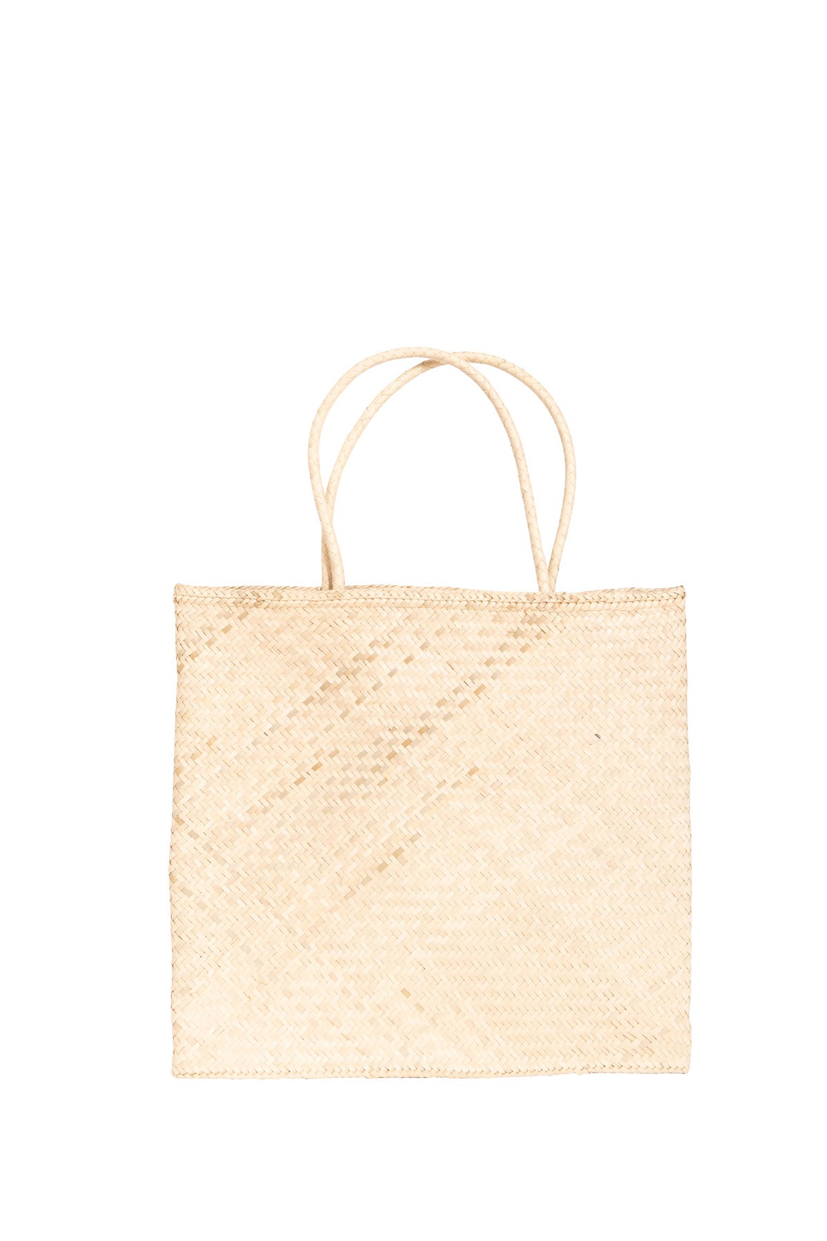 Bolso de compras Raffia Square liso