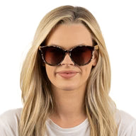 Gafas de sol de carey color marfil Bella